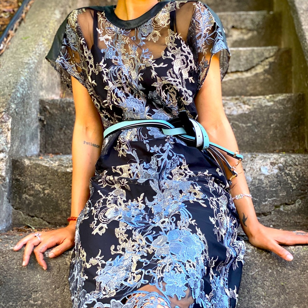 BCBG, S, Multi color black & blue